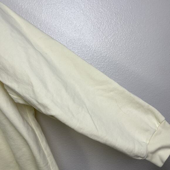 Weekends With Adele Sweatshirt XXL Cream Embroidered Hello Its Me Pullover *Flaw - Picture 6 of 11